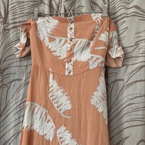 NWOT.  Palm print maxi dress